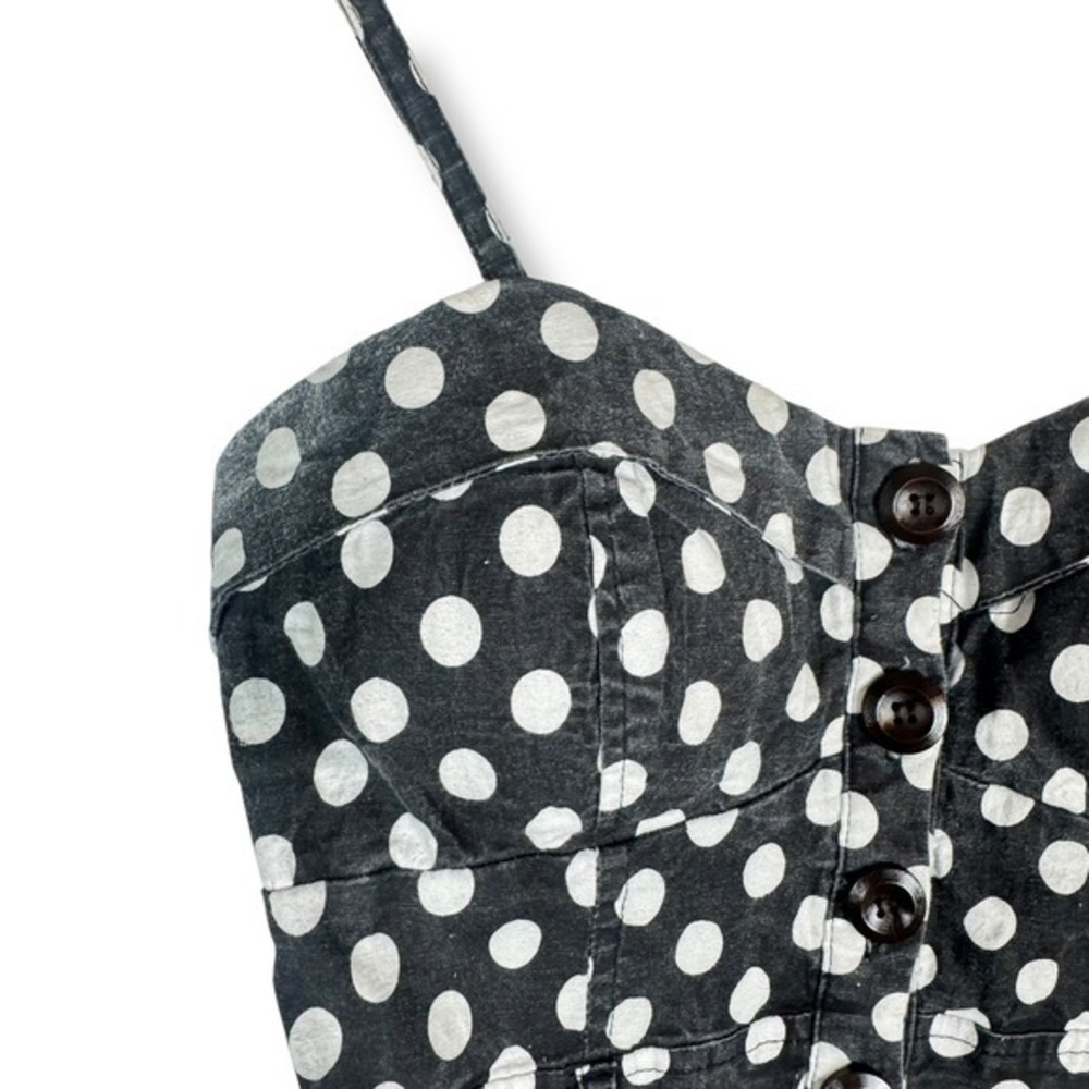 Deb Y2K Party Dress Size Medium Polka Dot Twee Pin Up Retro Feminine Vintage - Picture 16 of 16